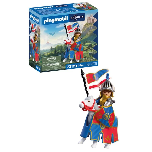 PLAYMOBIL KNIGHTS ΑΡΧΗΓΟΣ ΛΕΟΝΤΟΚΑΡΔΩΝ ΙΠΠΟΤΩΝ ΜΕ ΑΛΟΓΟ