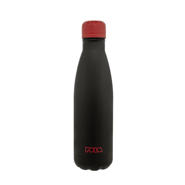 POLO 2026 ΘΕΡΜΟΣ ΑΝΟΞΕΙΔΩΤΟ 500ml ΜΑΥΡΟ-ΜΠΟΡΝΤΩ