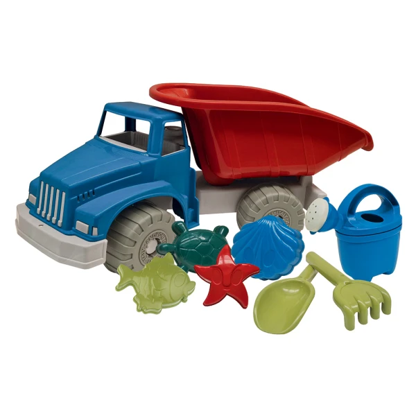 PLASTIC TRUCK FOR THE BEACH WITH ACCESSORIES