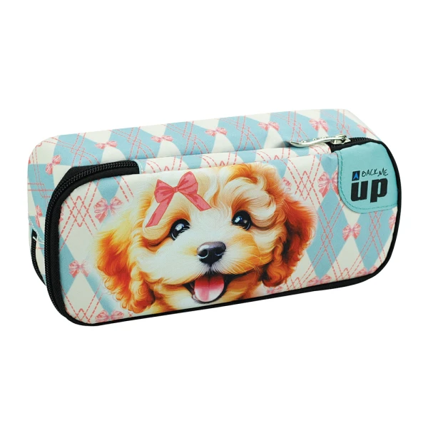 BACK ME UP OVAL PENCIL CASE SCOTCH DOG