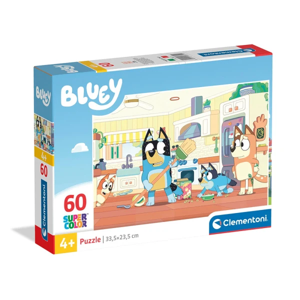 CLEMENTONI KIDS PUZZLE SUPER COLOR BLUEY 60 pcs