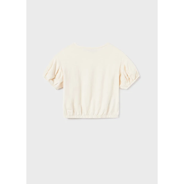 MAYORAL SHORT SLEEVE BLOUSE FLAME LIGHT BEIGE