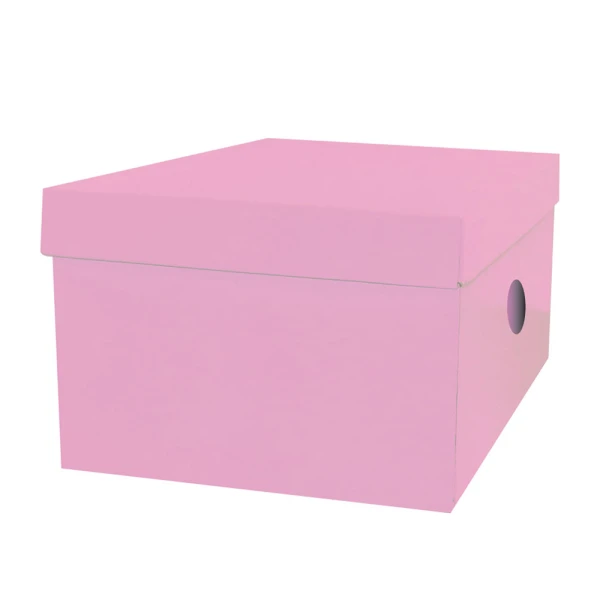 THE LITTLIES PAPER BOARD STORAGE BOX 33X24X18 cm - 6 COLOURS