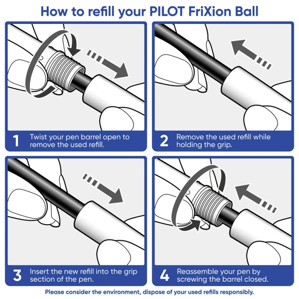 PILOT ΣΤΥΛΟ FRIXION BALL & CLICKER 0.7mm - 3 ΧΡΩΜΑΤΑ
