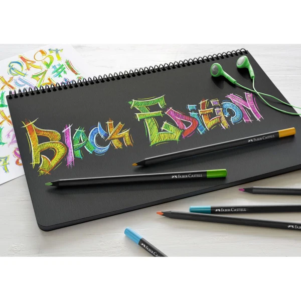 FABER-CASTELL ΞΥΛΟΜΠΟΓΙΕΣ BLACK EDITION ΣΕΤ 12 ΧΡΩΜΑΤΑ
