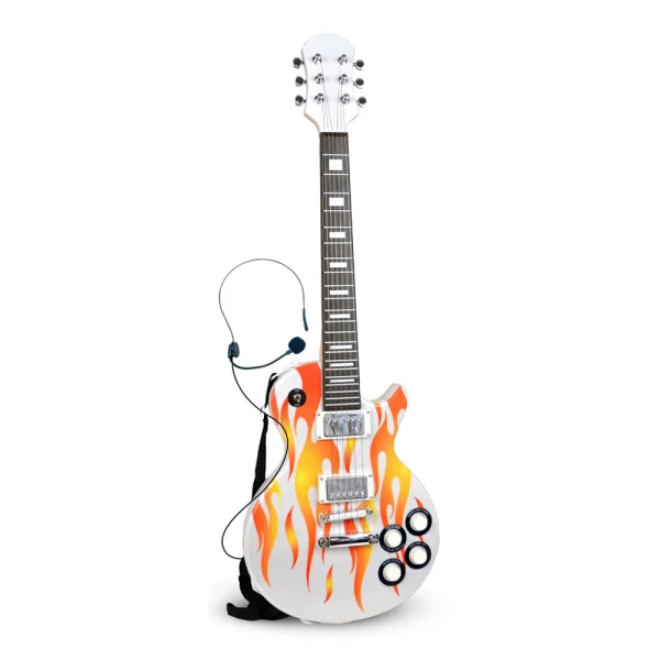 BONTEMPI ΗΛΕΚΤΡΟΝΙΚΗ ΑΣΥΡΜΑΤΗ ΡΟΚ ΚΙΘΑΡΑ GIBSON MODEL ΜΕ ΜΙΚΡΟΦΩΝΟ ΚΕΦΑΛΗΣ
