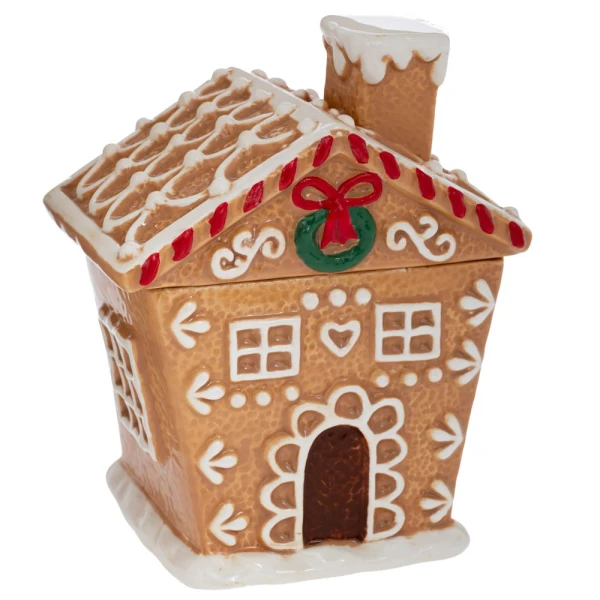 ΚΑΦΕ ΚΕΡΑΜΙΚΗ ΜΠΙΣΚΟΤΙΕΡΑ ΣΠΙΤΙ GINGERBREAD 11Χ8Χ15 ΕΚ