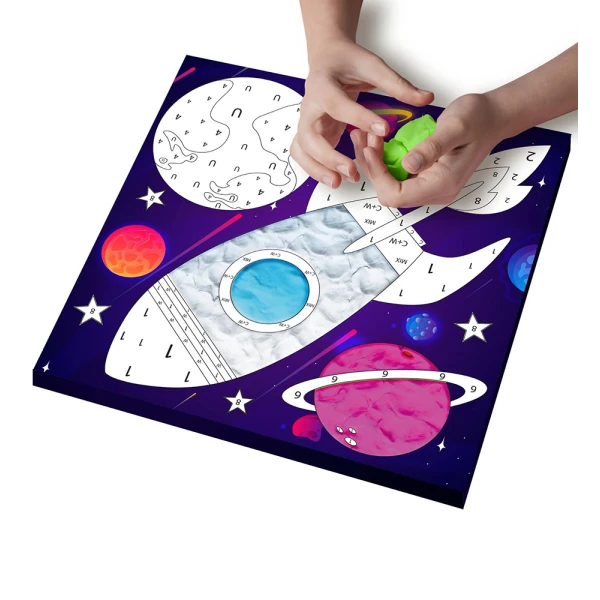 SPLAT PLANET ΣΕΤ ΖΩΓΡΑΦΙΚΗΣ ΜΕ ΠΗΛΟ SPACE ΣΕ ΚΑΜΒΑ 30Χ30 εκ.