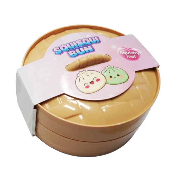 SQUISHY BUN BAO DUMPLING GLITTER 8.5 εκ. - 6 ΧΡΩΜΑΤΑ