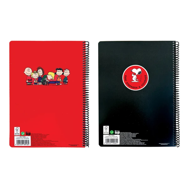 BACK ME UP ΤΕΤΡΑΔΙΟ ΣΠΙΡΑΛ 17Χ25 3 ΘΕΜΑΤΑ 105 ΦΥΛΛΑ BLACK & RED - 2 ΣΧΕΔΙΑ