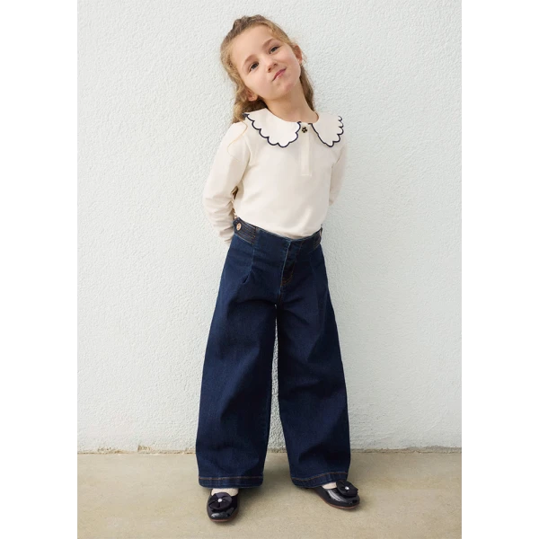 MAYORAL ΠΑΝΤΕΛΟΝΙ ΤΖΙΝ WIDE LEG ΤΖΙΝ ΣΚΟΥΡΟ