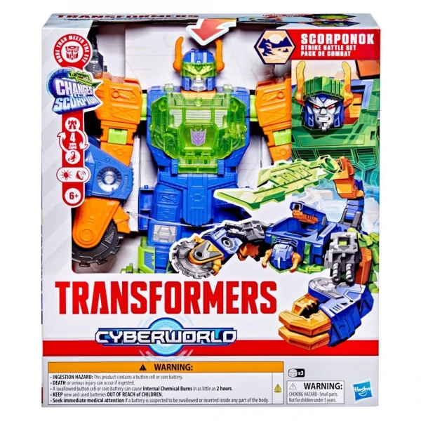 TRANSFORMERS CYBERWORLD SCORPONOK STRIKE BATTLE ΦΙΓΟΥΡΑ ΣΕΤ ΠΑΙΧΝΙΔΙΟΥ