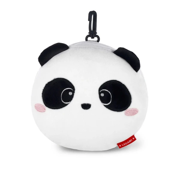 LEGAMI TRAVEL PILLOW WITH EYE MASK - MY TRAVEL BUDDY - PANDA