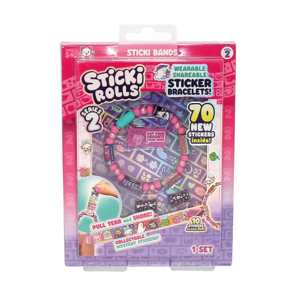 AS STICKI ROLLS ΒΡΑΧΙΟΛΑΚΙ ΜΕ ΑΥΤΟΚΟΛΛΗΤΑ ΜΟΝΗ ΣΥΣΚΕΥΑΣΙΑ W2 ΓΙΑ 6+ ΧΡΟΝΩΝ