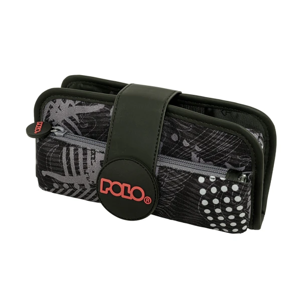 POLO 2026 PENCIL CASE RUBBER GREY PATTERN