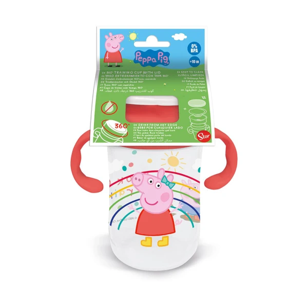 TODDLER TRAINIG TUMBLER 395ml 360 PEPPA PIG