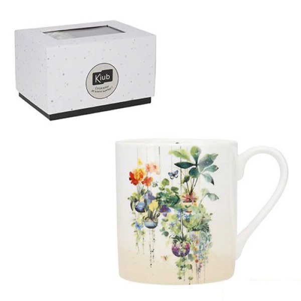 KIUB PORTFOLIO 280ml MUG AND BOX PLANTES