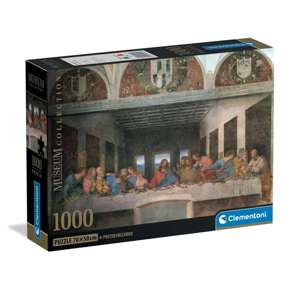 CLEMENTONI ΠΑΖΛ MUSEUM COLLECTION LEONARDO DA ΜΥΣΤΙΚΟΣ ΔΕΙΠΝΟΣ 1000 τεμ.