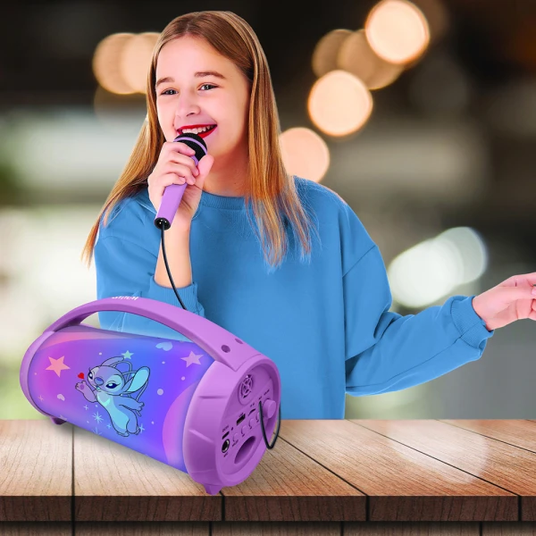 LEXIBOOK ΠΑΙΔΙΚΟ ΗΧΕΙΟ ANGEL BLUETOOTH ΜΕ ΦΩΣ ΚΑΙ ΜΙΚΡΟΦΩΝΟ ΚΑΡΑΟΚΕ