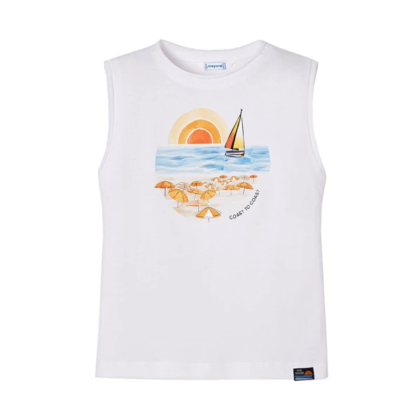 MAYORAL SLEEVELESS BLOUSE YELLOW-ORANGE