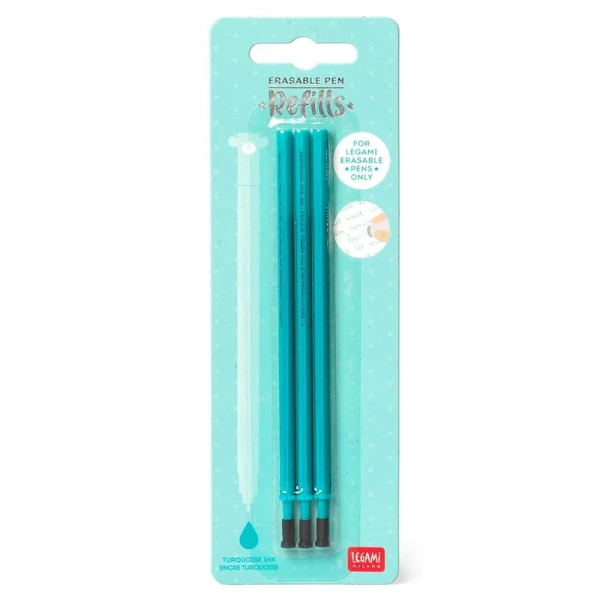 LEGAMI REFILL FOR GEL ERASABLE PEN 0.7mm 3 pcs TURQUOISE