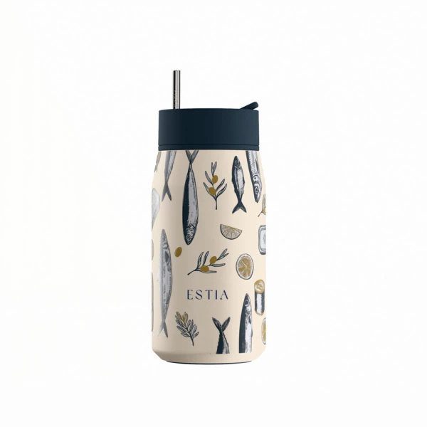 ESTIA HOME ART ΘΕΡΜΟΣ LENS SAVE THE AEGEAN 360ml SALT LIFE