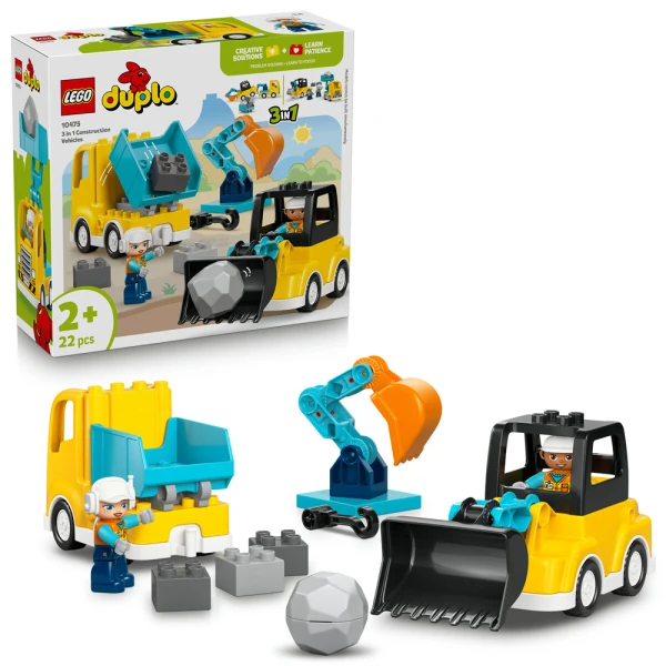 LEGO® DUPLO® TOWN 3 ΣΕ 1 ΟΧΗΜΑΤΑ ΚΑΤΑΣΚΕΥΩΝ