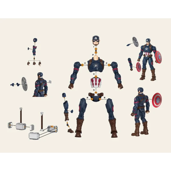 BLOKEES KIT ΚΑΤΑΣΚΕΥΗΣ MARVEL CAPTAIN AMERICA