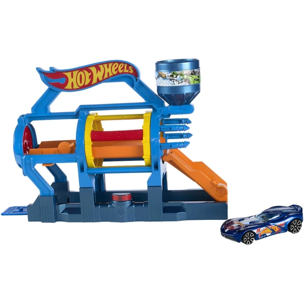 HOT WHEELS ΑΝΑΔΙΠΛΟΥΜΕΝΗ ΠΙΣΤΑ - TURBO JET CAR WASH