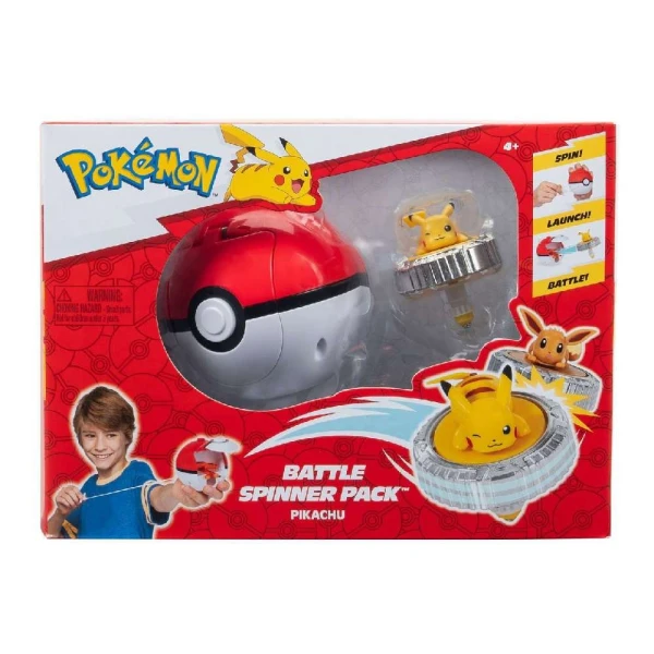 POKEMON BATTLE SPINNER WITH FIGURE PIKACHU