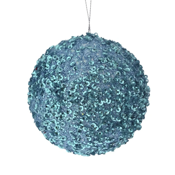 ΧΡΙΣΤΟΥΓΕΝΝΙΑΤΙΚΗ FOAM ΜΠΑΛΑ 8 εκ. ΜΕ GLITTER ΓΑΛΑΖΙΑ