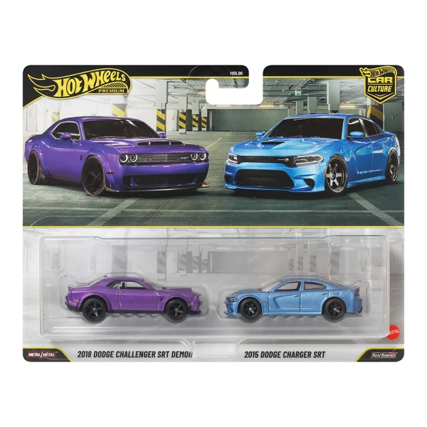 HOT WHEELS ΣΥΛΛΕΚΤΙΚΑ ΑΥΤΟΚΙΝΗΤΑΚΙΑ ΣΕΤ ΤΩΝ 2 - 2018 DODGE CHALLENGER & 2015 DODGE CHARGER