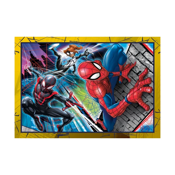 CLEMENTONI ΠΑΙΔΙΚΟ ΠΑΖΛ SUPER COLOR 4 ΣΕ 1 MARVEL SPIDERMAN 12-16-20-24 τμχ