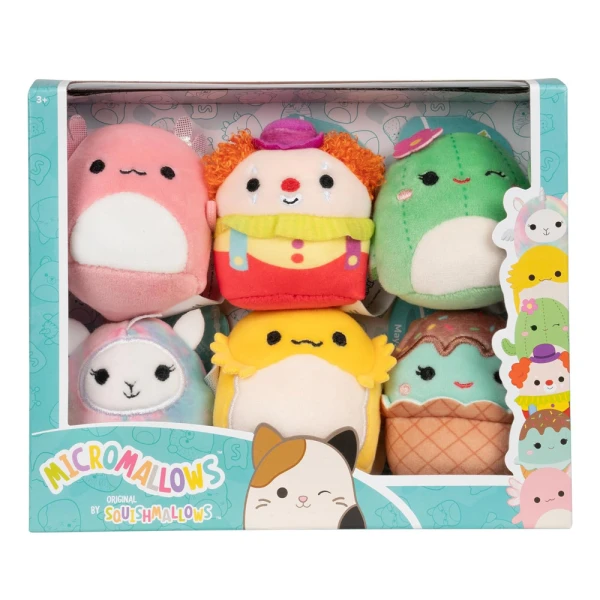 MICROMALLOWS - ΣΕΤ 6 τεμ. ΛΟΥΤΡΙΝΑ 6εκ. SQUISHMALLOWS