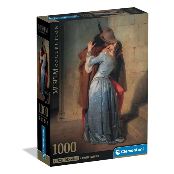 CLEMENTONI ΠΑΖΛ MUSEUM COLLECTION HAYEZ ΤΟ ΦΙΛΙ 1000 τεμ.