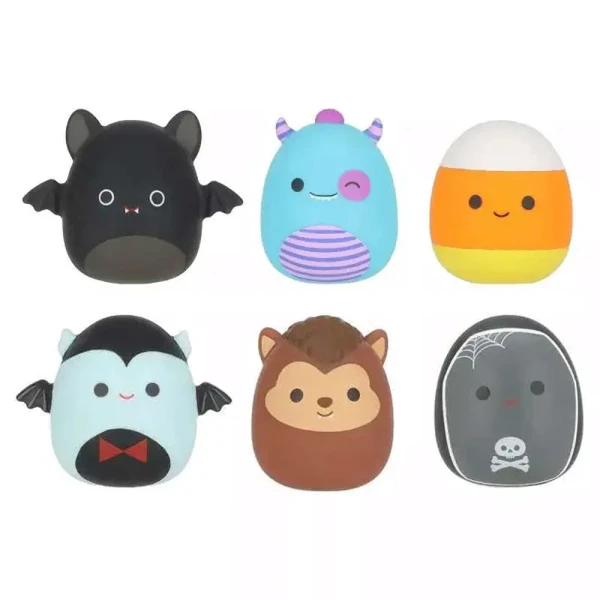 SQUISHMALLOWS - SQUOOSHEMS - BLIND ΣΑΚΟΥΛΑΚΙ ΜΕ ΖΟΥΛΗΧΤΗ ΦΙΓΟΥΡΑ ΕΚΠΛΗΞΗ 6 εκ. - HALLOWEEN SQUAD W2