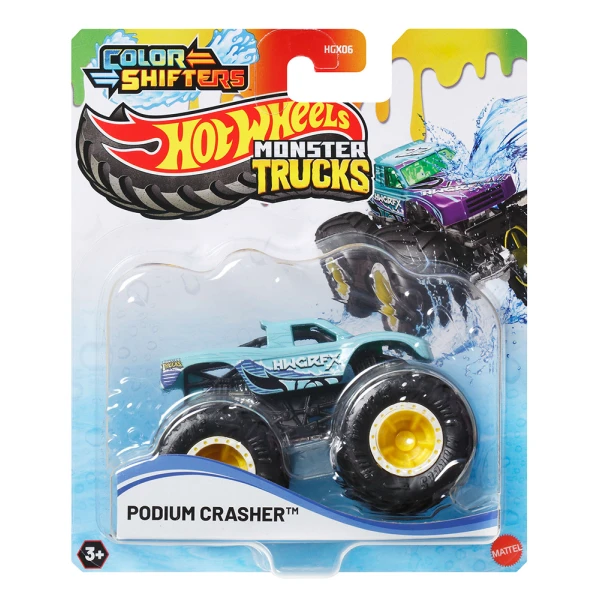 HOT WHEELS ΟΧΗΜΑΤΑ MONSTER TRUCKS ΧΡΩΜΟΚΕΡΑΥΝΟΙ - PODIUM CRASHER