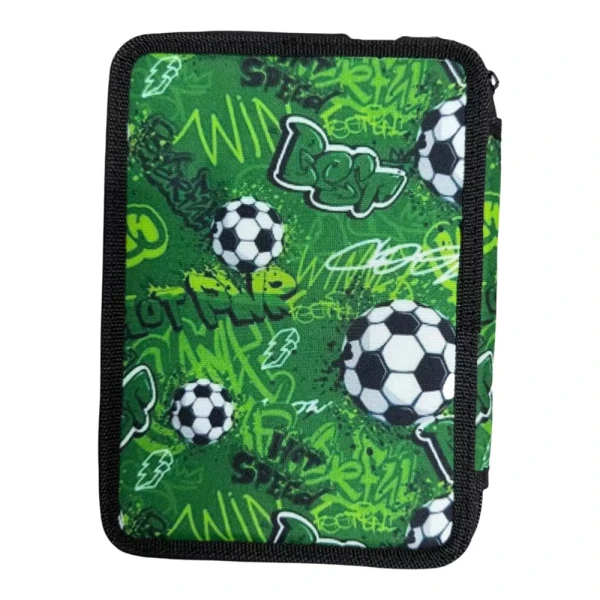 MUST TEAM DOUBLE FILLED PENCIL CASE 15X5X21 cm FOOTBALL