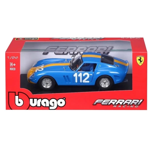 BBURAGO 1:24 RACE FERRARI 250 GTO BLUE