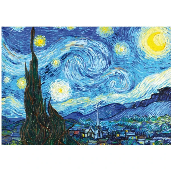 LISCIANI PUZZLE 500 pcs AND BOOKMARKS VAN GOGH THE STARRY NIGHT