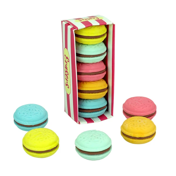 FUNKYFISH SET 5 MACARON ERASERS