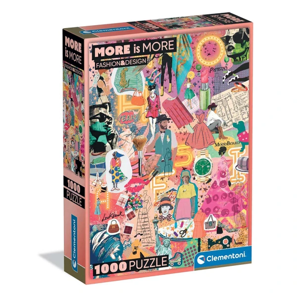 CLEMENTONI PUZZLE MORE IS MORE FASHION & DESING 1000 pcs 