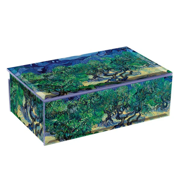 LE MUSEE COLLECTION ΓΥΑΛΙΝΗ ΜΠΙΖΟΥΤΙΕΡΑ 18X13X6 εκ. VAN GOGH OLIVIERS
