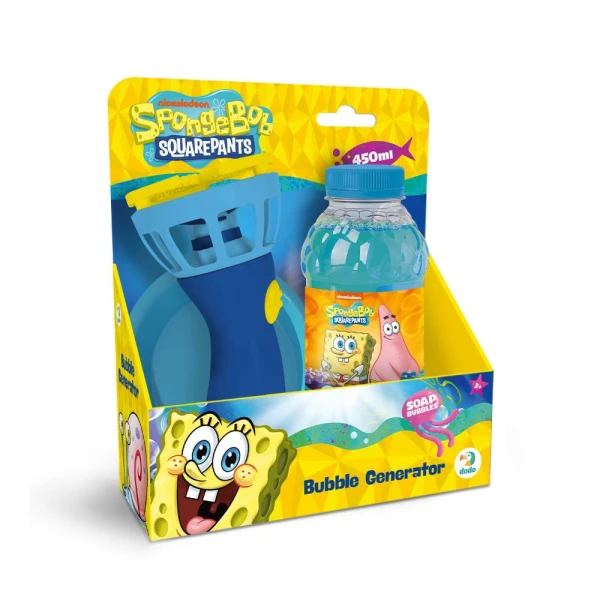 BUBBLE MACHINE 450ML - SPONGEBOB