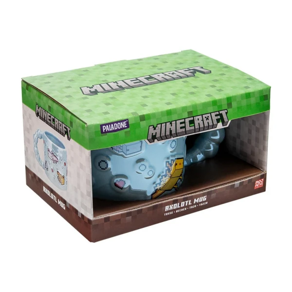 PALADONE 400ml BUBBLE SHAPED MUG MINECRAFT-AXOLOTL