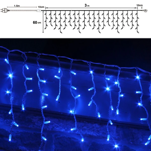 ΦΩΤΑΚΙΑ 150 LED ΣΤΑΛΑΚΤΙΤΗΣ ΔΙΑΦΑΝΟ ΜΠΛΕ ΕΠΕΚΤΕΙΝΟΜΕΝΟΣ 3Μ Χ 60 ΕΚ ΕΣΩΤΕΡΙΚΟΥ ΚΑΙ ΕΞΩΤΕΡΙΚΟΥ ΧΩΡΟΥ