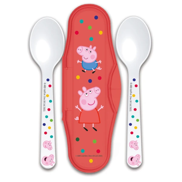 ΣΕΤ 2 ΚΟΥΤΑΛΑΚΙΑ ΜΕ ΘΗΚΗ PEPPA PIG