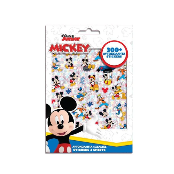 ΑΥΤΟΚΟΛΛΗΤΑ 300 τεμ. ΜΠΛΟΚ 14,5Χ21,5 εκ. MICKEY