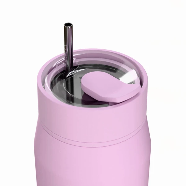 ESTIA HOME ART THERMOS LENS SAVE THE AEGEAN 360ml LAVENDER