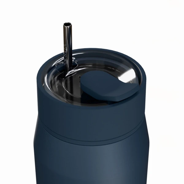 ESTIA HOME ART ΘΕΡΜΟΣ LENS SAVE THE AEGEAN 360ml INDIGO